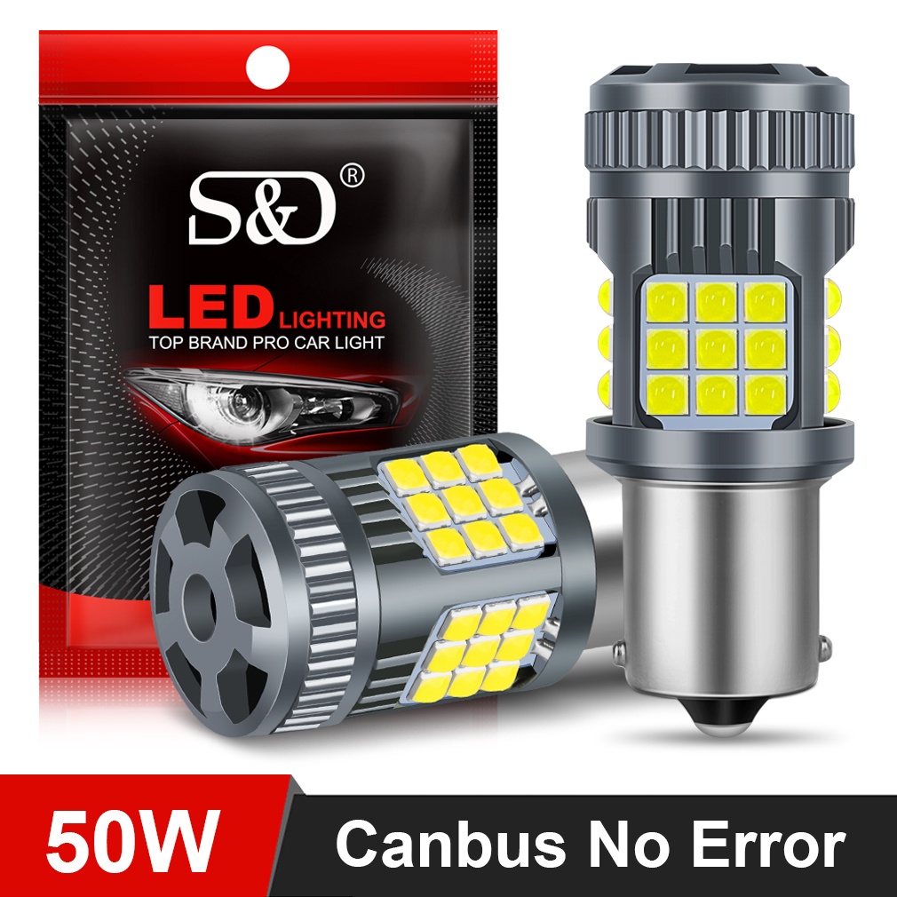 หลอดไฟเลี้ยว 50W BA15S LED BAU15S PY21W 1156 7440 7443 W21/5W P21W W21W T20