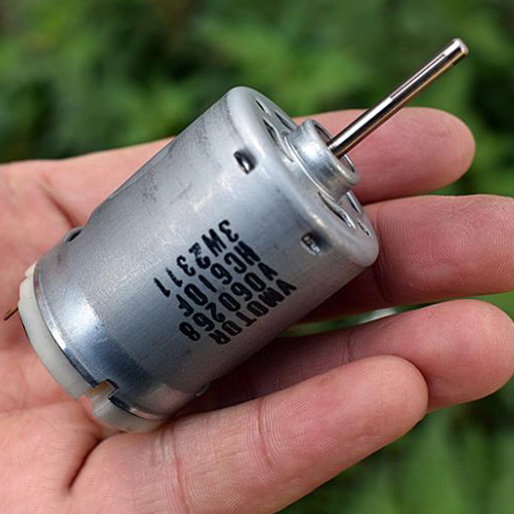 Dechang มอเตอร์แรงบิด 545 DC 6V 9V 12V 13200 -25600 Rpm เพลายาว 28.5 มม. พร้อมพัดลมระบายความร้อน พลังงานสูง