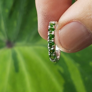 แหวนพลอยเขียว Green Chrome  Tourmaline