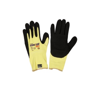 ถุงมือถักเคลือบไนไตร M เหลือง TOWA AG591 ถุงมือยาง Nitrile Coated Knit Gloves M Yellow TOWA AG591