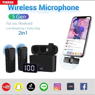เคสไมโครโฟนไร้สาย ขนาดเล็ก สําหรับ IPhone Android Tiktok Live B