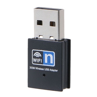 R* อะแดปเตอร์รับสัญญาณไวไฟ Usb 2 4G Mini 300Mbps ความเร็วสูง 300Mbps