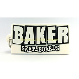 BAKER SKATEBOARDS  พวงกุญแจ ยาง เท่ๆ  ห้อยกระเป๋า  ฮิปปี้ สันติภาพ ราสต้า บ๊อบมาร์เลย์ ไม่เท่คืนได้ KCO137