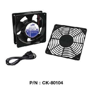 LINK FAN(พัดลมระบายอากาศพร้อมหน้ากาก) LINK รุ่น CK-80104 /Fan 1x4"(ขนาด 4 นิ้ว) HEAVY DUTY FAN เหมาะสำหรับตู้แร็ค (Rack