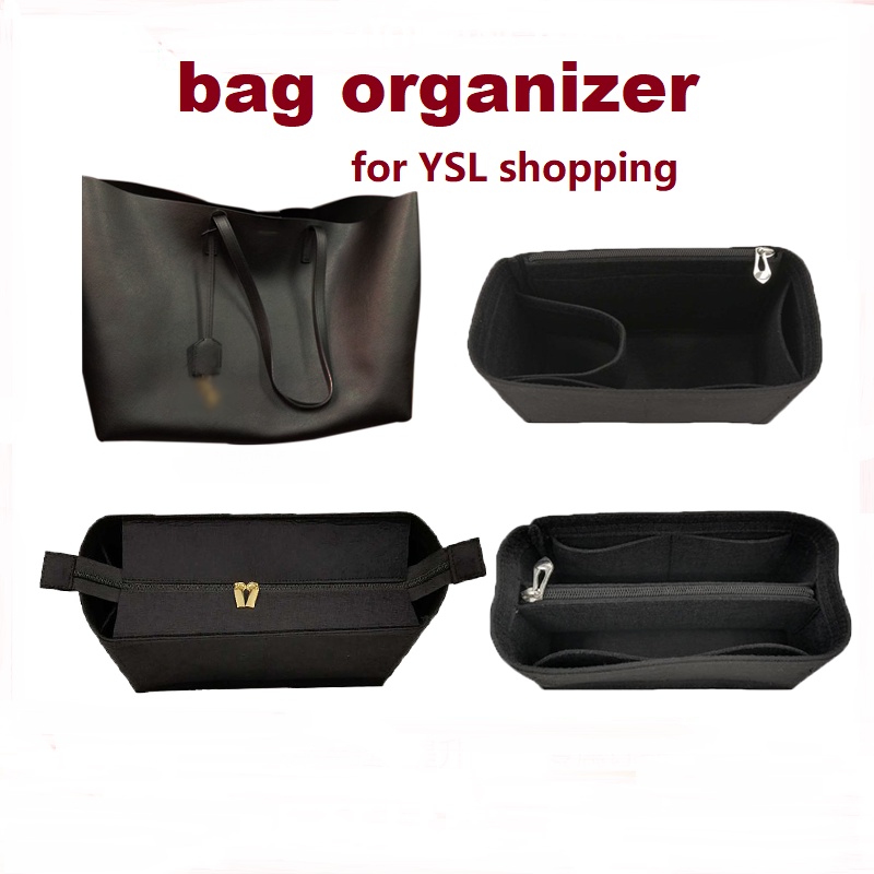 【นุ่มและเบา】ที่จัดระเบียบกระเป๋า for YSL SHOPPING saint bag organiser ที่จัดกระเป๋า in bag ที่จัดทรง organizer insert