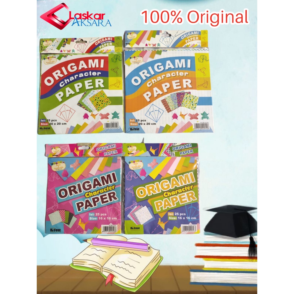 กระดาษ Origami สีสันสดใส / กระดาษอาร์ต origami ตัวละครกระดาษ