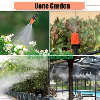 W110 หัวพ่นหมอกสีส้มแบบปรับละอองน้ำ พร้อมสายไมโคร15-25เมตร แบบแยกสองทางหัวพ่นหมอก ลดฝุ่นpm2.5
