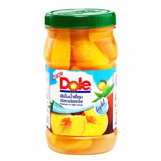 ﻿DOLE Peach Halves in Syrup โดล ลูกพีชในน้ำเชื่่อม 695g.