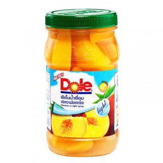 ﻿DOLE Peach Halves in Syrup โดล ลูกพีชในน้ำเชื่่อม 695g.