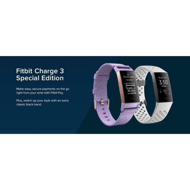 Fitbit Charge 3 ** special edition (white) ** - mymusthaves - ThaiPick