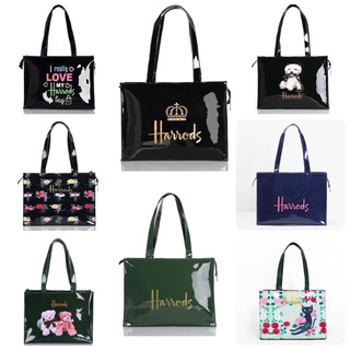 กระเป๋าสะพาย ใบใหญ่ กันน้ำ Harrods London Top-handle Shopping Bag