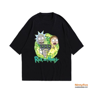 เสื้อยืดสีขาวเสื้อยืด ขนาดใหญ่ พิมพ์ลาย Rick And MortyS-4XL