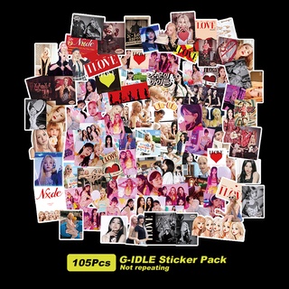 G-IDLE Album I Love DIE Stickers GIDLE I NEVER Phone Luggage Tag Diy Sticker