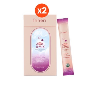 อินเนอริ อาซาอิ บี-มิกซ์ x2 (รวม 28 ซอง)/ ผงชงสูตร 5 in 1 (ขับถ่าย + ผิว + สดชื่น + ดวงตา + สุขภาพ)