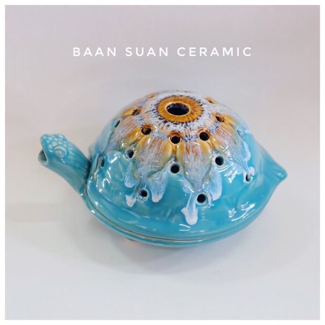 Baansuanceramic ที่ใส่ยากันยุง ครอปยากันยุงรูปเต่า เซรามิค สำหรับไล่ยุงและตกแต่งบ้าน