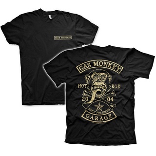 เสื้อยืดราคาถูกสุดๆ❀☃☽Gas Monkey Garage Beer istant Big Patch Licensed Fast N Loud Men Tshirt 100% Cotton Christmas Gift