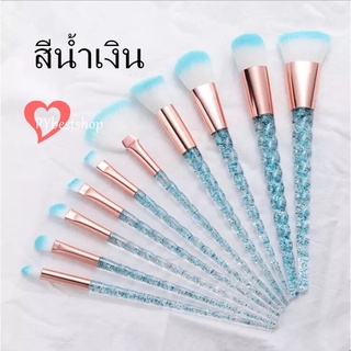 brush setรีวิวเยอะมาก+ราคาพิเศษสุด แปรงแต่งหน้า 10 ชิ้น ขนนุ่ม แต่งหน้ามืออาชีพ แปรงเครื่องสำอาง10 ชิ้น (ด้ามหยัก)