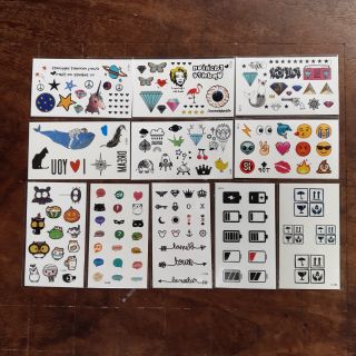 Tattoo Sticker 100 ลาย Set H