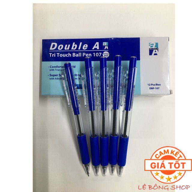 [Combo of 5] ปากกาลูกลื่น DOUBLE A Tri Touch 107