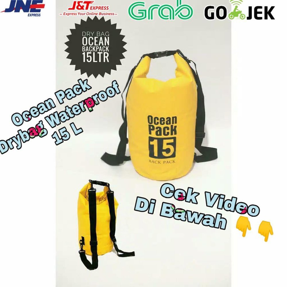 OCEAN PACK DRYBAG 15 ลิตร กระเป๋ากันน้ําขนาดใหญ่