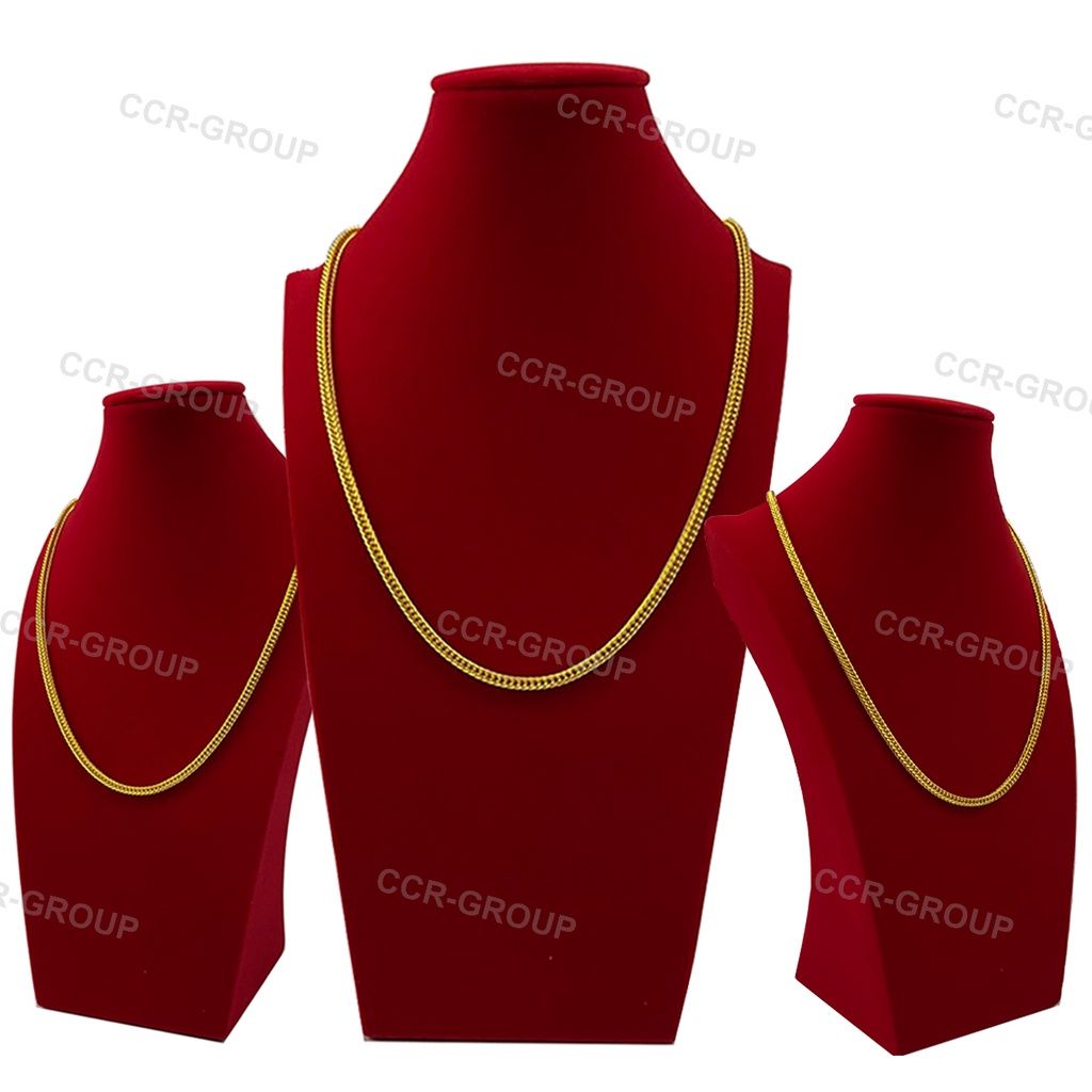 คอโชว์สร้อยกำมะหยี่ สีแดง ดำ เทา สูง 30 เซนติเมตร เพิ่มความสวยงามให้เครื่องประดับ มีตะขอด้านหลัง