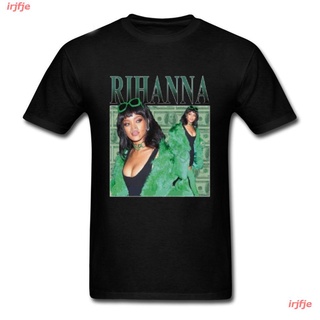 irjfje Rihanna สไตล์ตะวันตก เสื้อยืด ผู้หญิง ผู้ชาย สไตล์เกาหลีHot Sale New 2021 Summer Fashion T Shirts Rihanna T-Shirt