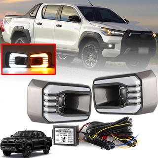 ไฟเดย์ไลท์ ตัว TOP TOYOTA ไฮลักซ์ REVO ร็อคโค่ DRL LIGHT DRL โตโยต้า HILUX รีโว่ ROCCO 2020+ พร้อมชุดสายไฟ