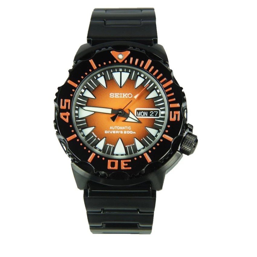 Seiko นาฬิกาผู้ชาย สายสแตนเลส รมดำ รุ่น SRP311J1