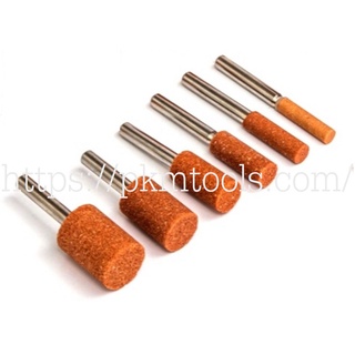PKMTools เซ็ต 2 ชิ้น หินเจียรแกนสีส้ม 38A​ ทรงกระบอก แกน 3 mm.