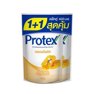 โพรเทคส์ ครีมอาบนํ้า สูตรพรอพโพลิส ถุงเติม ขนาด 400 มล. (แพ็คคู่) PROTEX SHOWER CREAM PROPOLIS REFILL 400 ML.