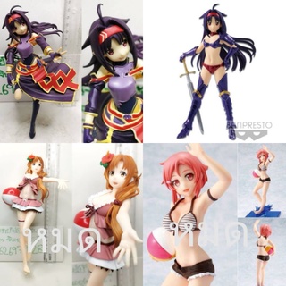 (แท้/มือ2) BANPRESTO Sword Art Online Code Register EXQ Figure Minamo Princess Asuna โมเดล อาสึนะ,Swimsuit Lisbeth