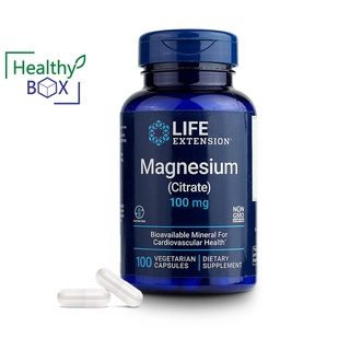 Life Extension Magnesium Citrate 100mg.100แคปซูล บำรุงกระดูกและฟัน (v)