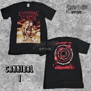 เสื้อยืดลําลอง แขนสั้น พิมพ์ลาย CANNIBAL CORPSE Builtup Music Band สําหรับผู้ชาย