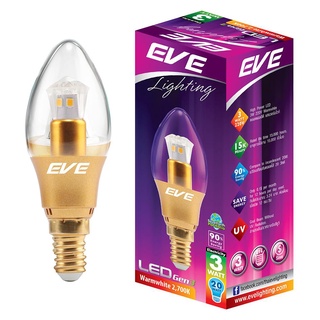 หลอดไฟ LED EVE GEN 3 CANDLE 3 วัตต์ WARMWHITE E14