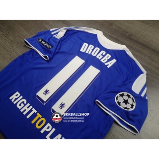 [Retro] - เสื้อฟุตบอล ย้อนยุค Chelsea Home เชลซี เหย้า 2011/12 Full Option พร้อมเบอร์ชื่อ 11 DROGBA