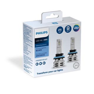 หลอดไฟหน้า PHILIPS : LED Ultinon Essential Gen 2 +150% H1/ H3/ H4/ H7/ H8/ H11/ H16/ HB3/ HB4/ HIR2