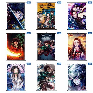 โปสเตอร์ mon slayer kimetsu No yaiba polypropylene Anime โปสเตอร์ตกแต่งผนัง