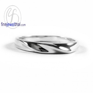 Finejewelthai แหวนเงิน-เงินแท้ 925-แหวนหมั้น-แหวนแต่งงาน-silver-wedding-Ring - R120600