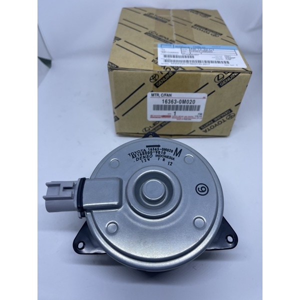 TKD มอเตอร์พัดลมหม้อน้ำ มอเตอร์พัดลม TOYOTAALTIS02-09เครื่อง1.8 VIOS ปี 03-12 ของแท้ รหัสสินค้า 1636