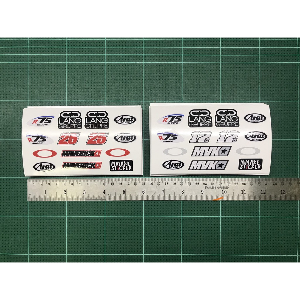 Arai สติ๊กเกอร์ติดชิว หมวกกันน็อค Arai 3M แท้ ลาย MVK - รูปที่ 4