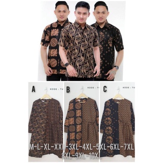 Maura Couple - Sania Ruffle Batik Couple JUMBO ori Ndoro jowi DNT Shopee Guarantee -Olo