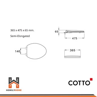 COTTO ฝารองนั่งกันการกระแทก รุ่น C90055(HM) ฝารองนั่ง กันการกระแทก รุ่น C91251 ฝาชักโครก