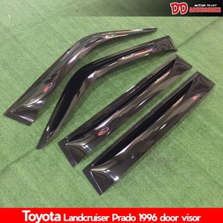 กันสาด คิ้วกันสาด  prado land cruiser 1996 1998 1999 2001  สีดำ   ของใหม่