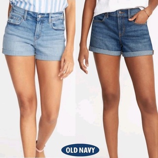 Old Navy : Slim Denim Midi Shorts for Women กางเกงยีนส์ขาสั้น ไซส์ใหญ่ Plussize