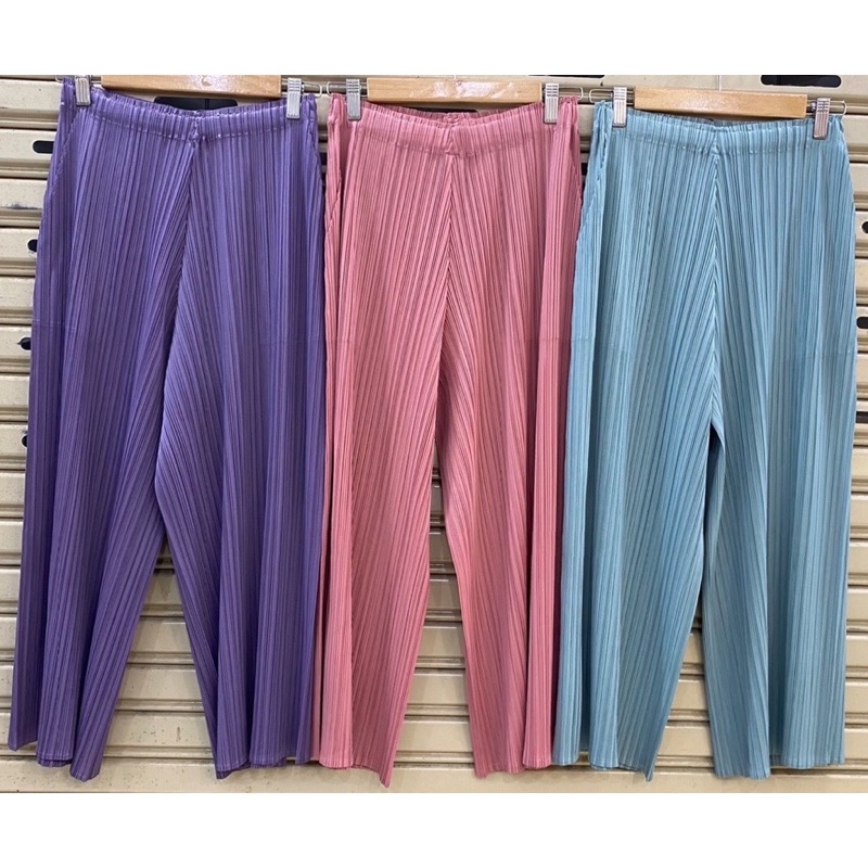 กางเกงพลีทขา 3 ส่วน🌀pleated pants