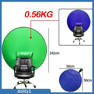 [DOLITY1] Chroma Key Portable Round Green/Blue colour Background Screen for Chairs Video Photography Studio