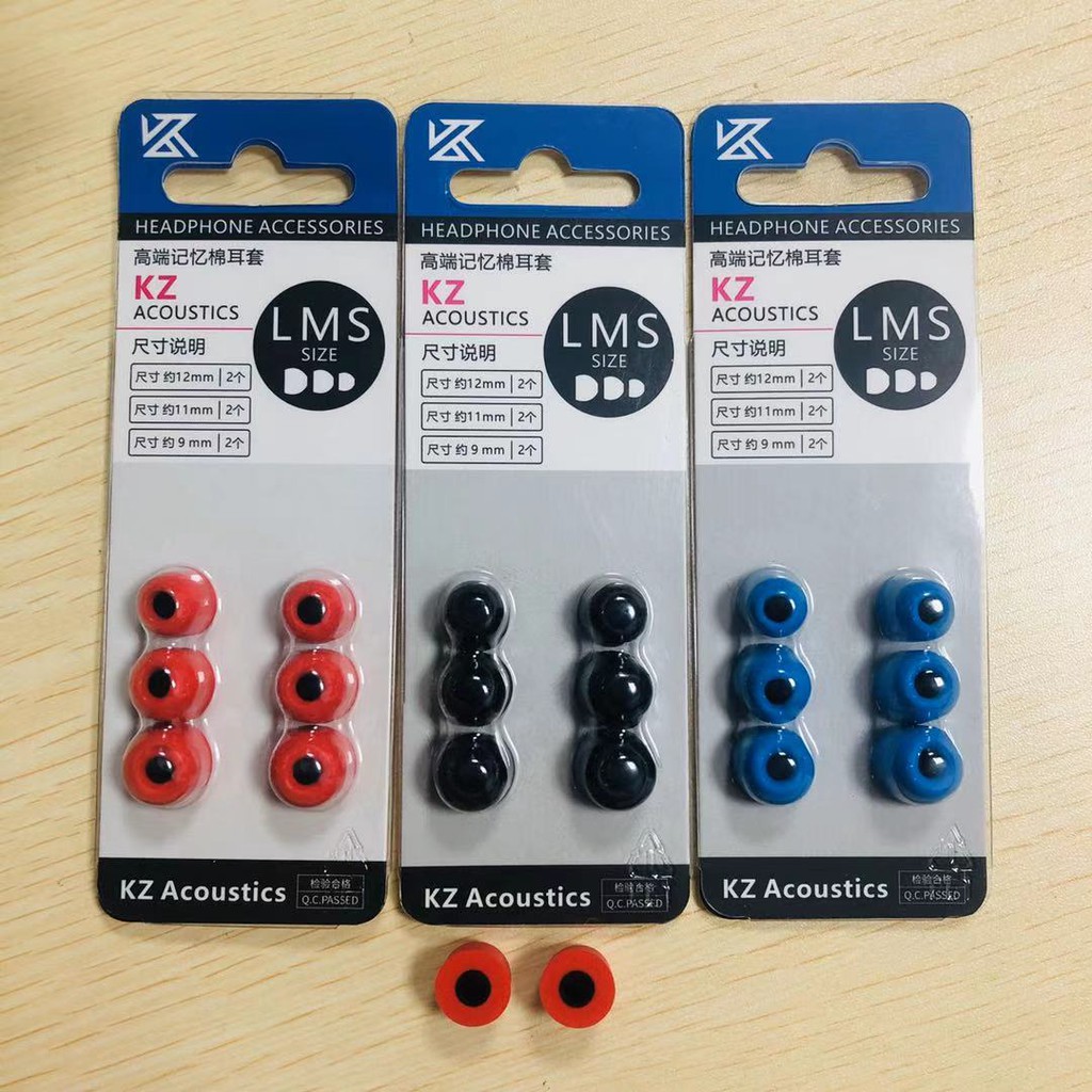 Kz 3 คู่ (6 ชิ้น) Noise Isolating Memory Foam Ear Tips Ear Foam Eartips สําหรับหูฟัง KZ
