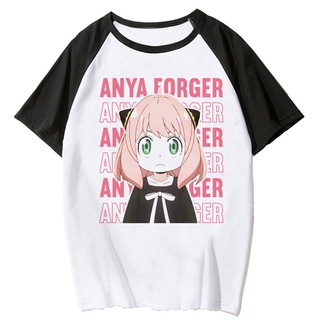 Anya Spy x Family เสื้อยืดลําลอง แขนสั้น พิมพ์ลายกราฟฟิค สไตล์วินเทจ ฮาราจูกุ สําหรับผู้ชาย ผู้หญิง