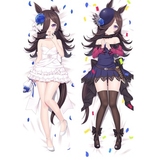 ปลอกหมอน พิมพ์ลายอนิเมะ Rice Shower Uma Musume Pretty Derby Dakimakura ขนาด 60x180 ซม. สําหรับกอดตัว