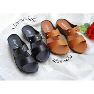 SIZE36-40 รองเท้าแฟชั่นสุภาพสตรี ยี่ห้อS.C.S. งานเย็บพื้น พร้อมกล่อง รหัส22066